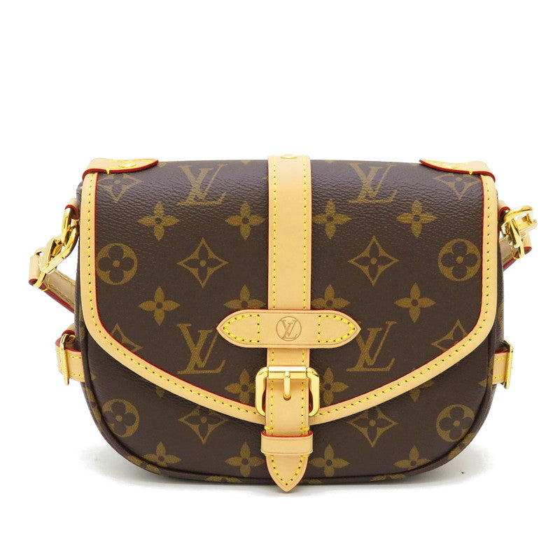 【LOUIS VUITTON/ルイ・ヴィトン】 ソミュールBB モノグラム M46740 ショルダーバッグ ブラウン  レディース【中古】【真子質店】【BL】, 【MaIDY】