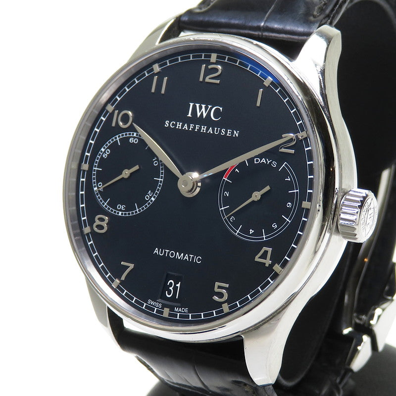 IWC 金針 ポルトギーゼ 有り難く IW500114 メンズ 自動巻き 7デイズ