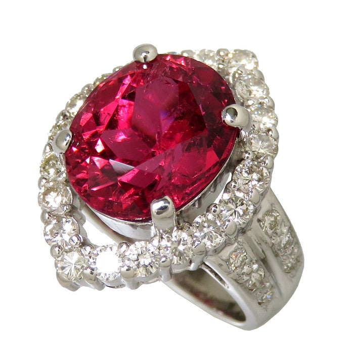 11.5号 ピンクトルマリン 5.748ct ダイヤモンド 計1.16ct リング・指輪 