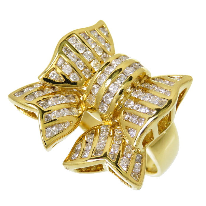 13号【Ponte Vecchio/ポンテヴェキオ】 リボン ダイヤモンド 計1.16ct 