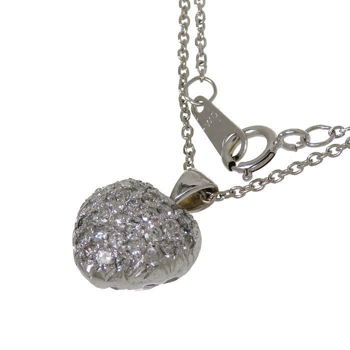 最終特価品 立体ハートデザイン ダイヤモンド 計0.50ct ネックレス