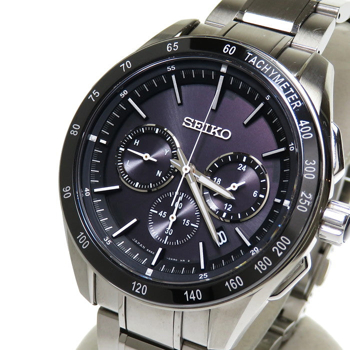 【SEIKO/セイコー】 ブライツ クロノグラフ SAGA171 8B82-0AP0 腕時計 ステンレススチール/セラミック ソーラー電波 ブラック  メンズ