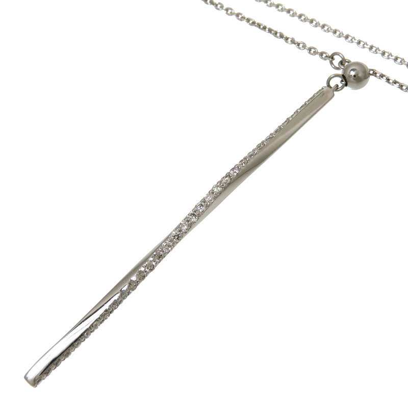 ロング ダイヤモンド 計0.25ct ネックレス Pt900プラチナ/Pt850 