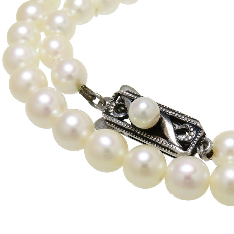 【MIKIMOTO/ミキモト】 アコヤ真珠 5.5～6.0mm ネックレス シルバー 17.7g 38cm レディース,  【中古】【真子質店】【NN】, 【DIMi】