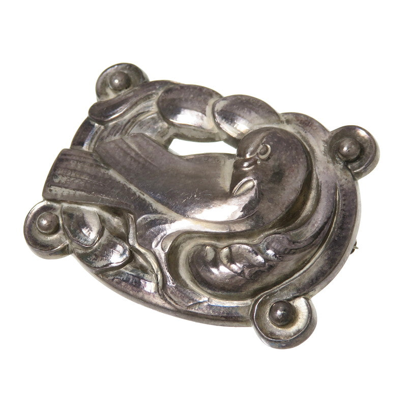 Georg Jensen/ジョージジェンセン】 鳥 ブローチ シルバー925 18.7g 
