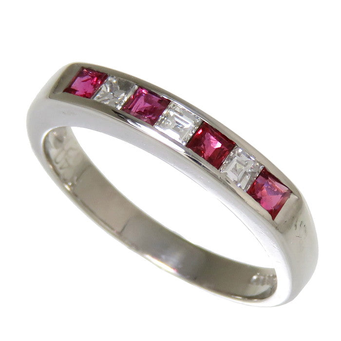 12号 ルビー 計0.40ct ダイヤモンド 計0.20ct リング・指輪 Pt900