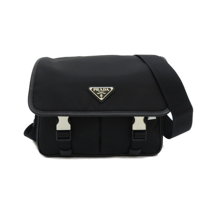 PRADA/プラダ】 2VD769 ショルダーバッグ ナイロン/レザー ブラック 