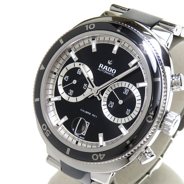 【RADO/ラドー】 604.0965 D-スター 腕時計 ステンレススチール/セラミック/チタン 自動巻き/オートマ ブラック文字盤 メンズ
