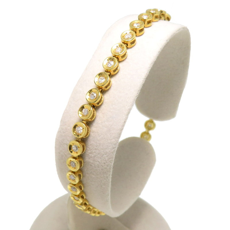 テニス ダイヤモンド 計1.00ct ブレスレット K18ゴールド 18金 10.7g
