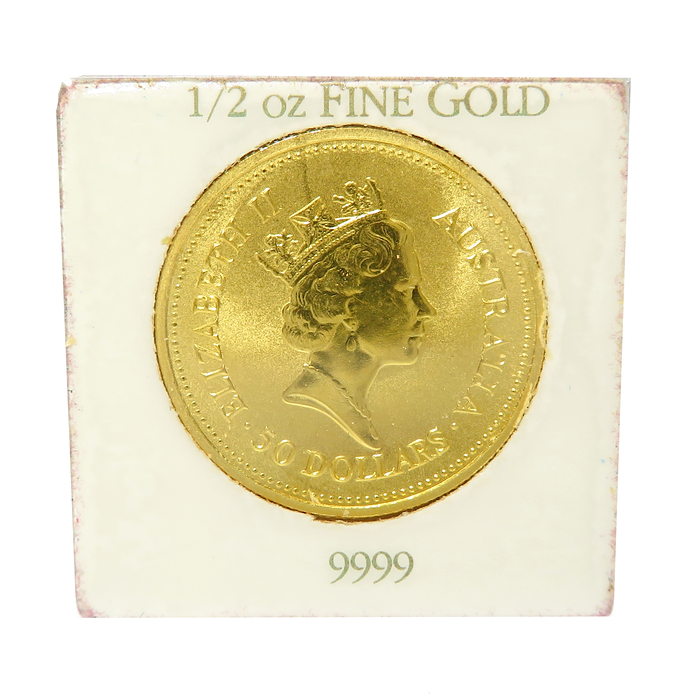 1987年 エリザベス2世 ナゲットコイン 1/2oz 50ドル 硬貨 金貨 コイン 純金【中古】【真子質店】【BL】 【IxTx】 【ex –  真子質店 PawnShopMAKO