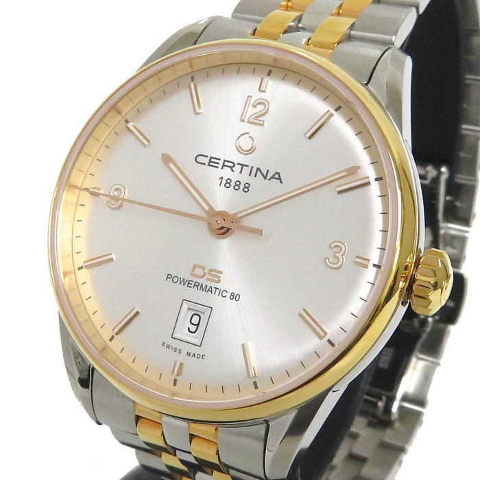 C026407 【CERTINA/サーチナ】DS 裏スケルトン 腕時計 ステンレス