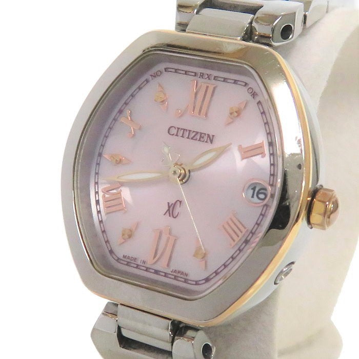 良品 CITIZEN クロスシー エコドライブ 電波ソーラー 腕時計 1279  