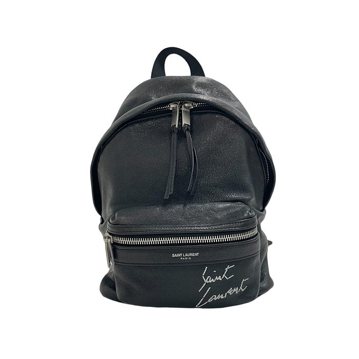 【SAINT LAURENT/サンローラン】 505031 シティ トイ バックパック ミニ リュック・デイパック 黒  レディース【中古】【真子質店】【GD】, 【DKMa】