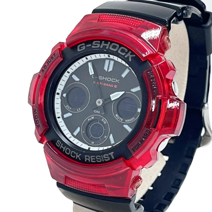 CASIO/カシオ】 G-SHOCK AWG-M100SRB 腕時計 ステンレススチール/樹脂