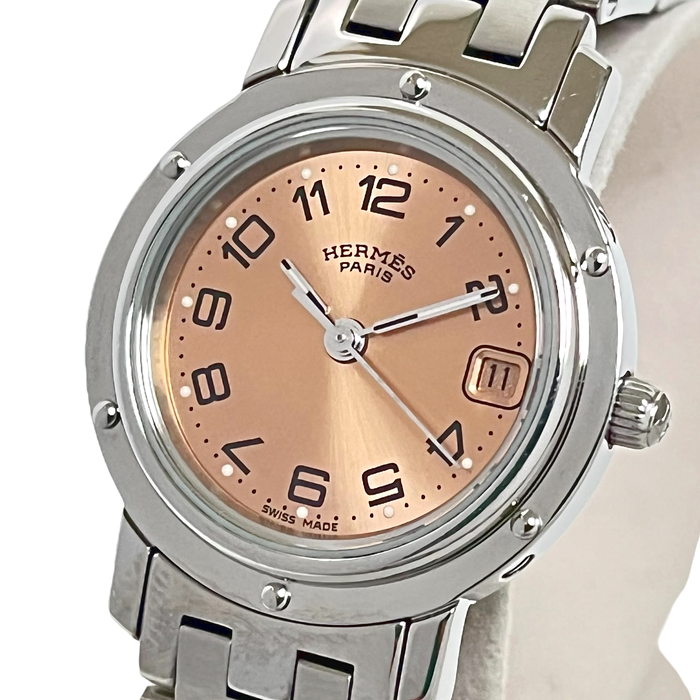 エルメス CL4.210 クリッパー 腕時計 ステンレススチール　HERMES