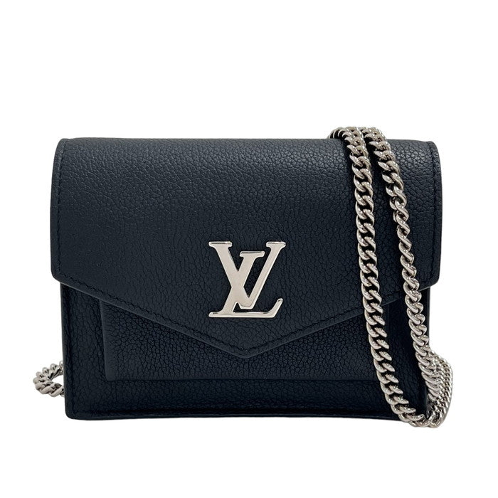 【LOUIS VUITTON/ルイ・ヴィトン】 M69183 ポシェットマイロックミー チェーン ショルダーバッグ/カーフレザー 黒  レディース【中古】【真子質店】【GD】, 【IIxx】