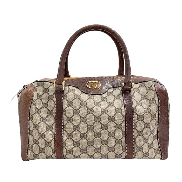 GUCCI/グッチ】 ミニボストンバッグ ハンドバッグ GGプラス ブラウン系 