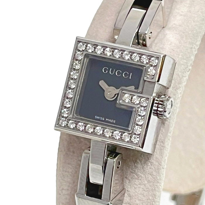 GUCCI/グッチ】 102 10452774 ダイヤベゼル Gロゴ 腕時計 ステンレス