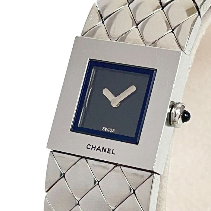 CHANEL/シャネル】 Q.M.01893 マトラッセ 腕時計 ステンレススチール 