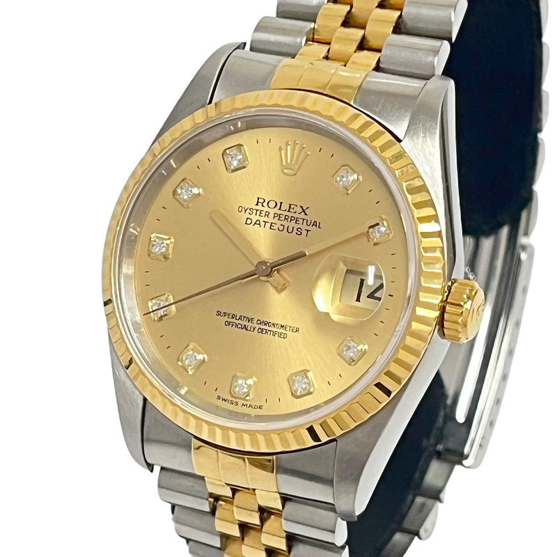 rolex ロレックス トップ メンズ 時計 自動巻き オートマチック デイトジャスト 16233g イエローゴールド