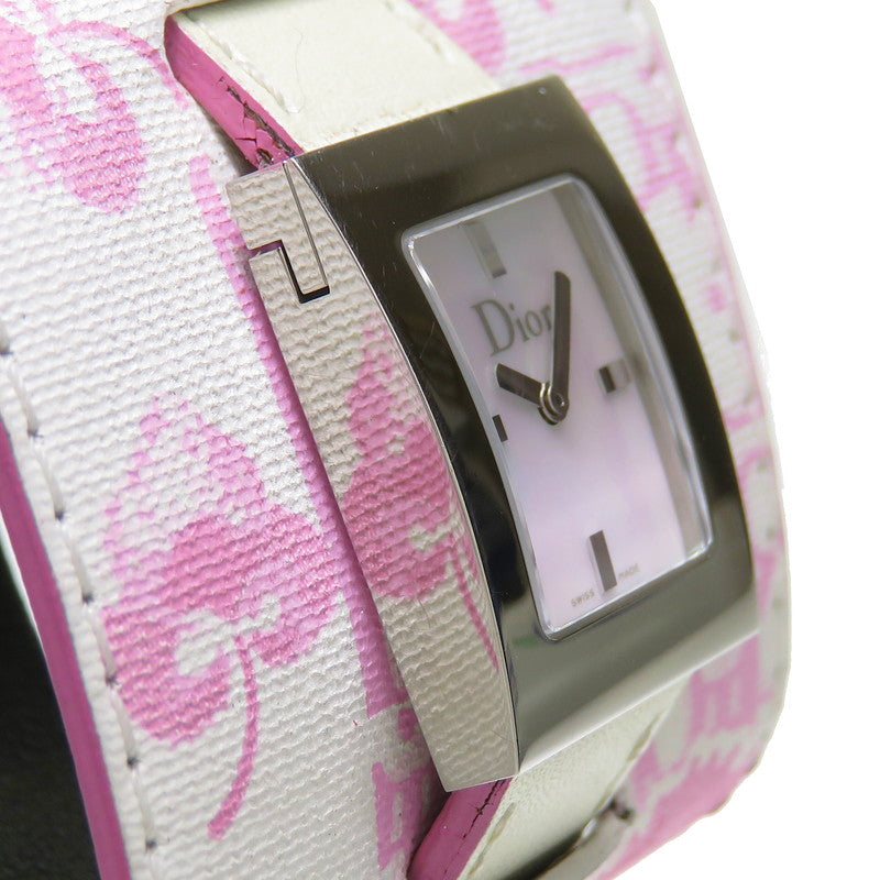 【Dior/ディオール】 マリス D78-109 腕時計 ステンレススチール/レザー クオーツ シェル文字盤 レディース