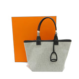 ★★最終特価品【HERMES/エルメス】 スティープル28 トートバッグ キャンバス/レザー ブラック レディース【中古】【真子質店】【BL】 【MaMoxx】