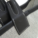 ★★最終特価品【HERMES/エルメス】 スティープル28 トートバッグ キャンバス/レザー ブラック レディース【中古】【真子質店】【BL】 【MaMoxx】