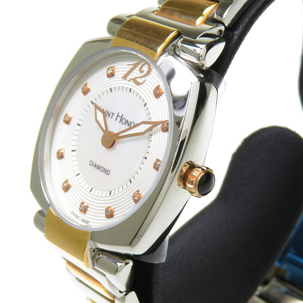 ★★最終特価品【SAINT HONORE/サントノーレ】 未使用 ユーフォリア 腕時計 ステンレススチール/GP/11Pダイヤモンド クオーツ シェル文字盤 レディース
【中古】【真子質店】【GD】




【TMax】