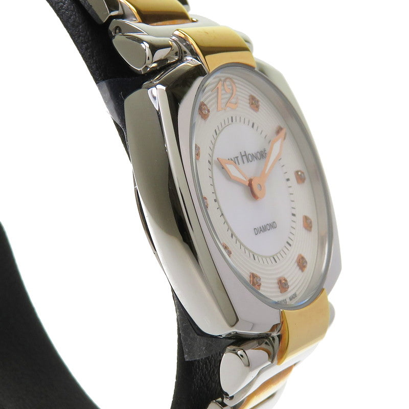 ★★最終特価品【SAINT HONORE/サントノーレ】 未使用 ユーフォリア 腕時計 ステンレススチール/GP/11Pダイヤモンド クオーツ シェル文字盤 レディース
【中古】【真子質店】【GD】




【TMax】
