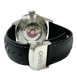 ★★最終特価品【ORIS/オリス】 01 74777014461-07 5 22 87FCS ＯH済 仕上げ済 アウディスポーツGMT 腕時計 ステンレススチール/レザー 自動巻き/オートマ シルバー文字盤/黒革ベルト メンズ 【中古】【真子質店】【GD】 【ITSMi】
