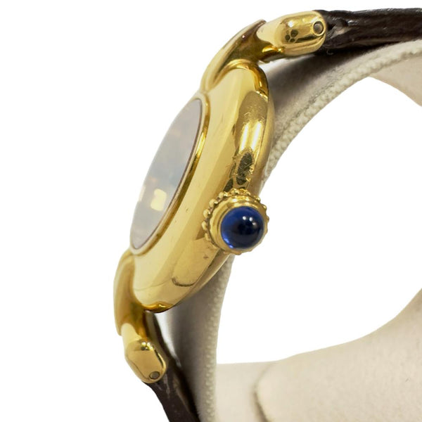 ★★最終特価品【CARTIER/カルティエ】 マストコリゼ ヴェルメイユ W1008554  ギャラ/保/ケース付 腕時計 シルバー925/レザー クオーツ ゴールド文字盤 レディース
【中古】【真子質店】【GD】




【SYMi】