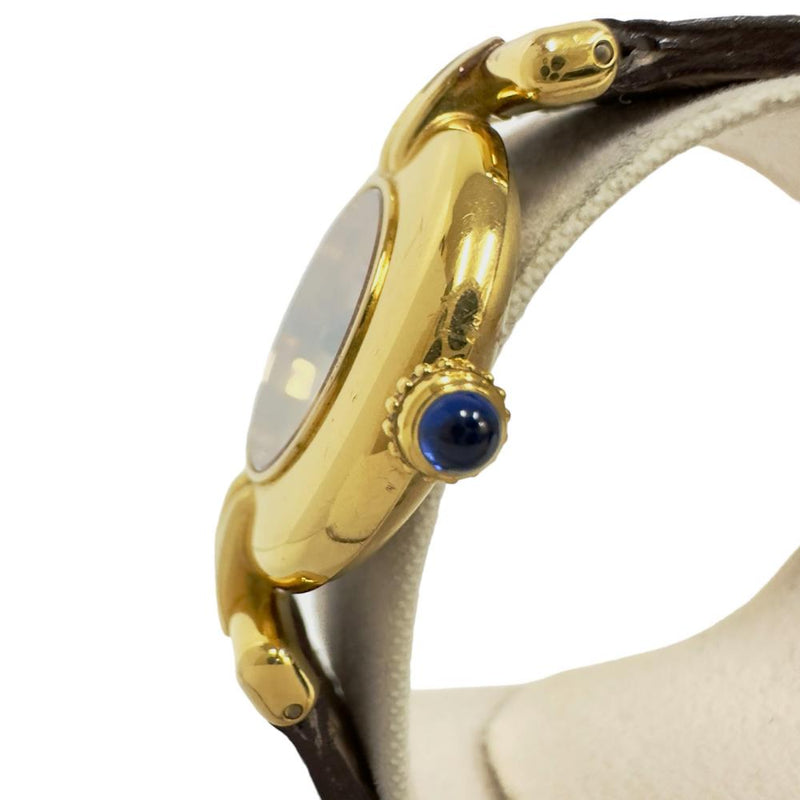 ★★最終特価品【CARTIER/カルティエ】 マストコリゼ ヴェルメイユ W1008554  ギャラ/保/ケース付 腕時計 シルバー925/レザー クオーツ ゴールド文字盤 レディース
【中古】【真子質店】【GD】




【SYMi】