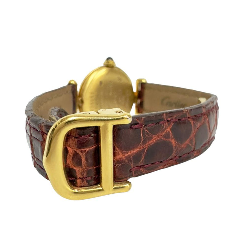 ★★最終特価品【CARTIER/カルティエ】 マストコリゼ ヴェルメイユ W1008554  ギャラ/保/ケース付 腕時計 シルバー925/レザー クオーツ ゴールド文字盤 レディース
【中古】【真子質店】【GD】




【SYMi】