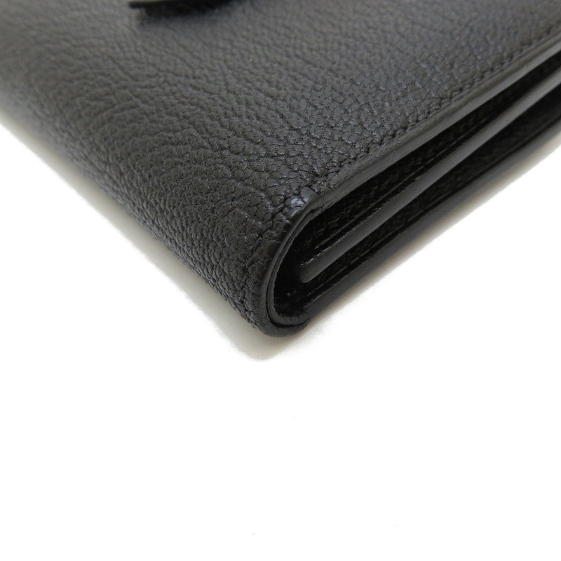 ★★最終特価品【HERMES/エルメス】 ベアン　コンビネ 三つ折り財布 シェーブル ブラック ユニセックス【中古】【真子質店】【BL】




【TxIx】