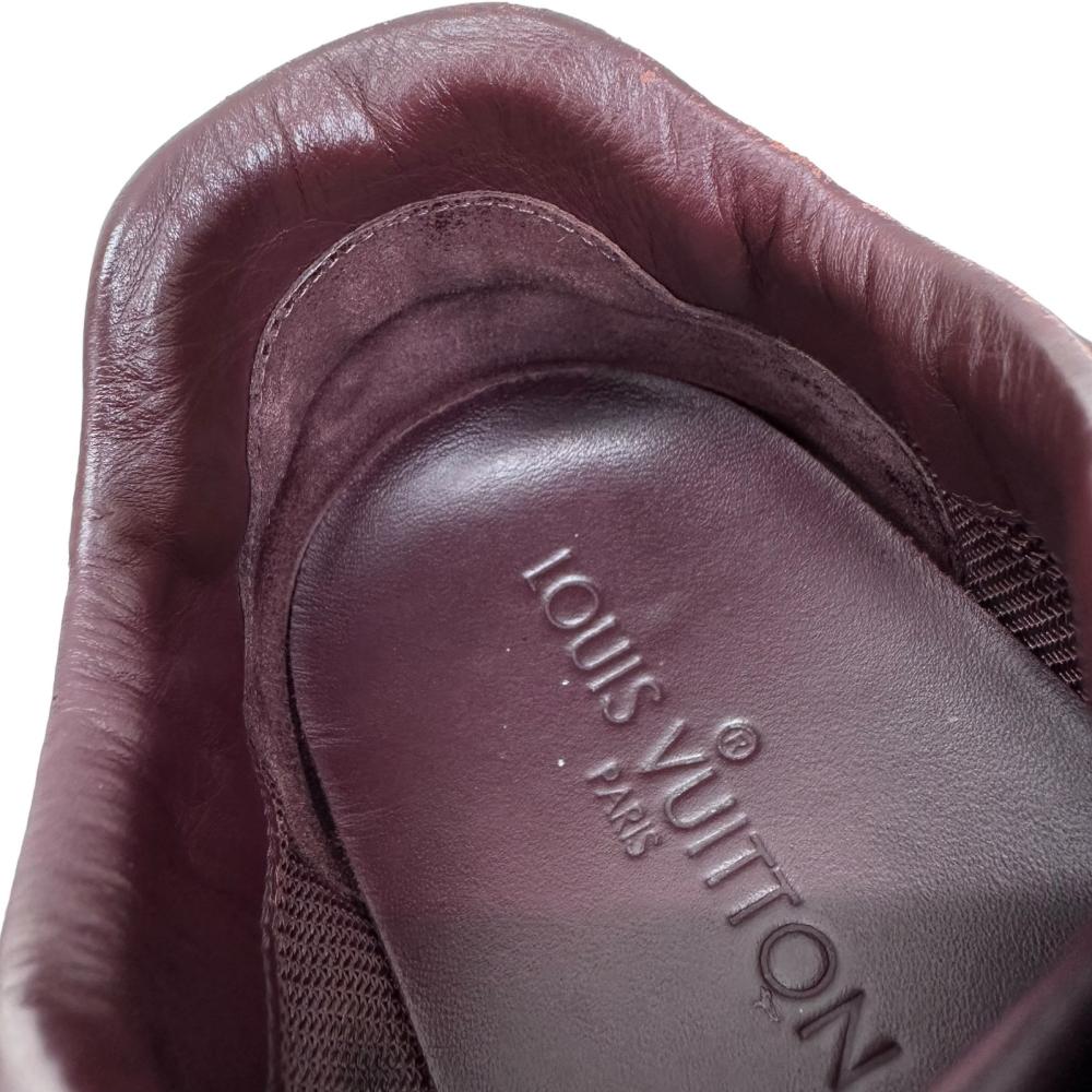 LOUIS VUITTON/ルイ・ヴィトン】 スニーカー レザー/ナイロン ボルドー