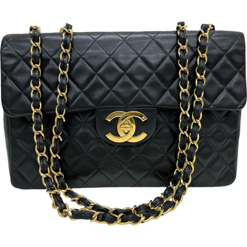 【CHANEL/シャネル】 デカマトラッセ34 WフラップWチェーンショルダーバッグ  ギャラ有/シール有 ショルダーバッグ 2002年頃 ラムスキン ブラック/ゴールド金具 レディース【中古】【真子質店】【BL】




【DDMaMa】