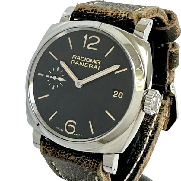 【PANERAI/パネライ】 PAM00514  ラジオミール1940 3デイズ/3DAYS 腕時計 ステンレススチール/レザー(ダメージ加工) 手巻き 黒文字盤 メンズ
【中古】【真子質店】【BL】




【DxMiI】