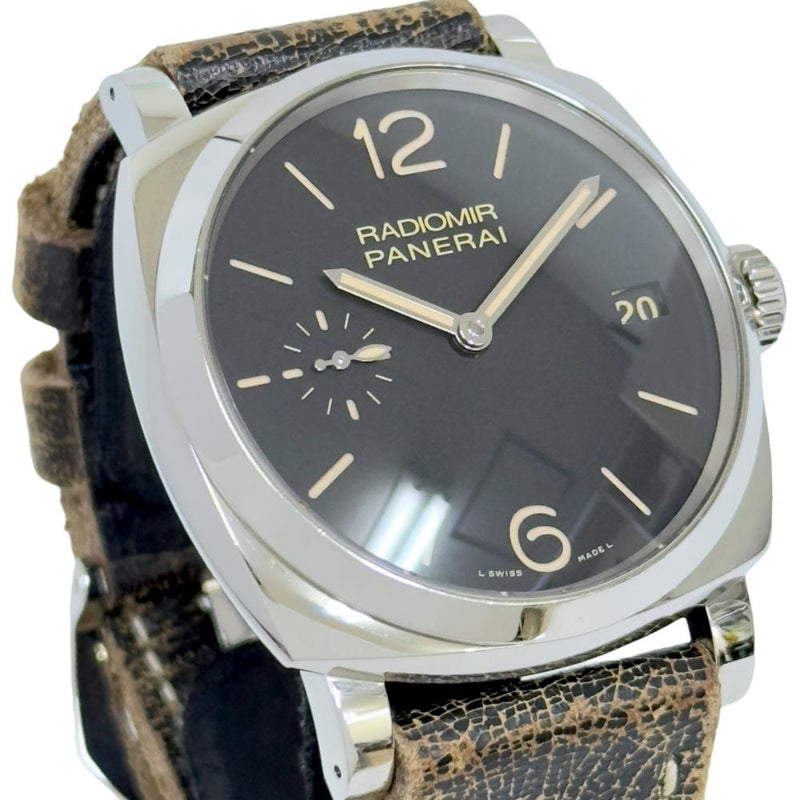 【PANERAI/パネライ】 PAM00514  ラジオミール1940 3デイズ/3DAYS 腕時計 ステンレススチール/レザー(ダメージ加工) 手巻き 黒文字盤 メンズ
【中古】【真子質店】【BL】




【DxMiI】