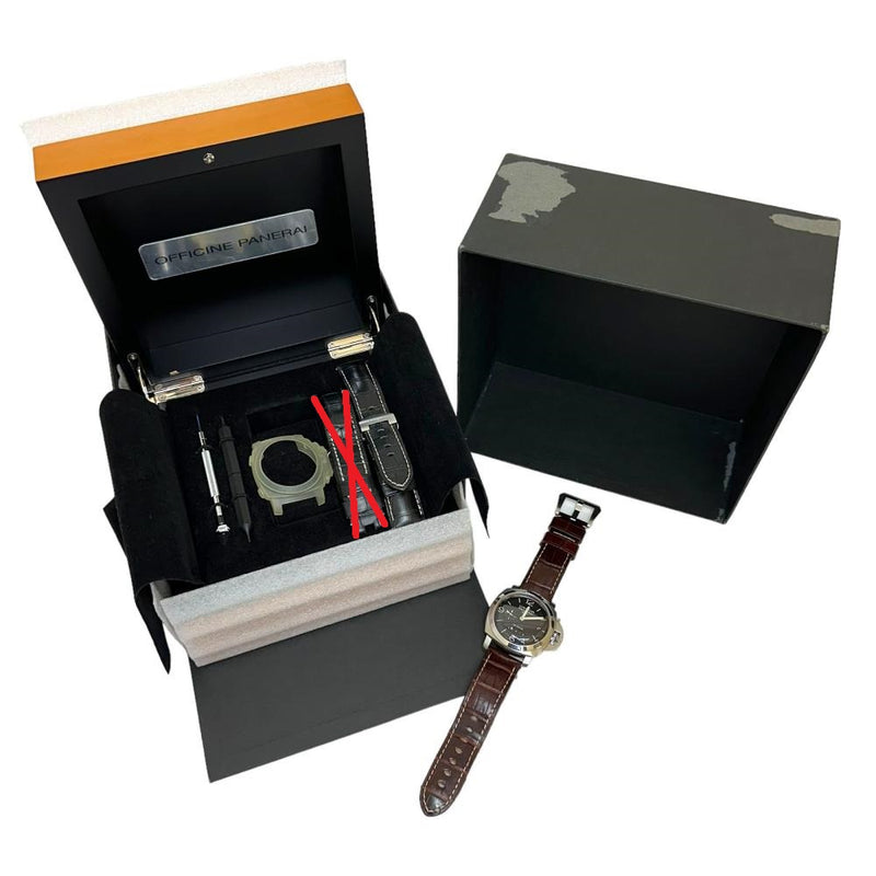 ★★最終特価品【PANERAI/パネライ】 ルミノール 10デイズ PAM00270 J番 腕時計 ステンレススチール/レザー 自動巻き/オートマ 黒文字盤/ブラウンレザー メンズ
【中古】【真子質店】【BL】




【KKxx】