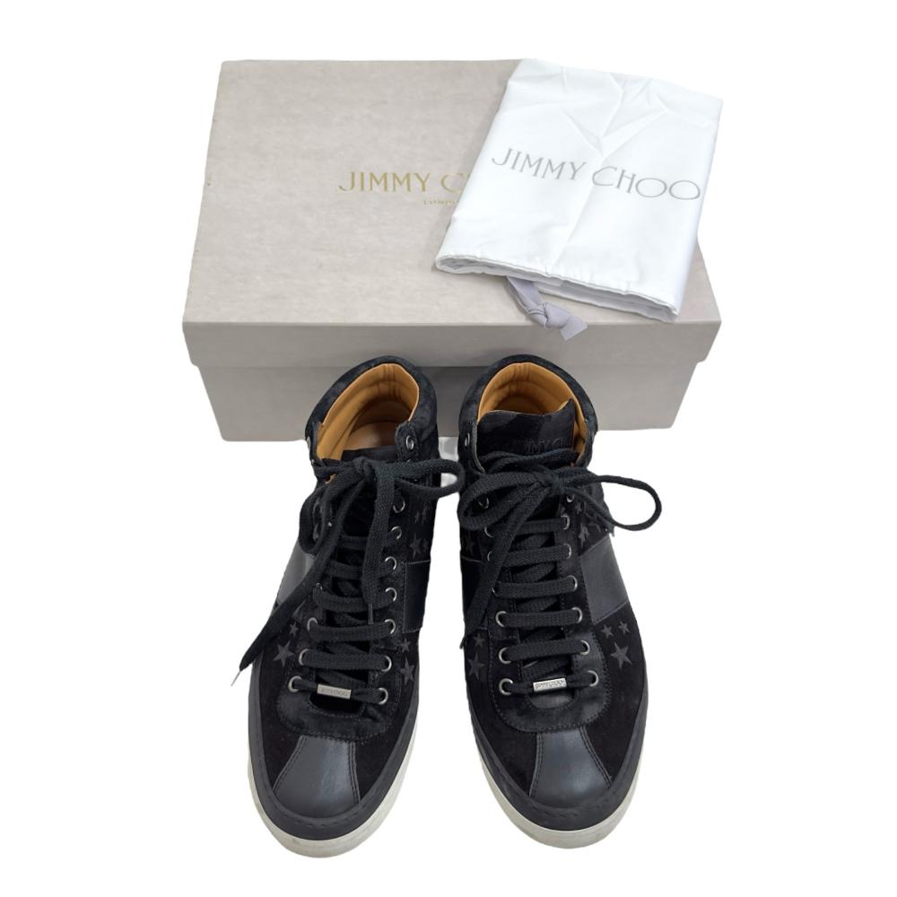JIMMY CHOO/ジミーチュウ】 スター ハイカット スニーカー レザー 