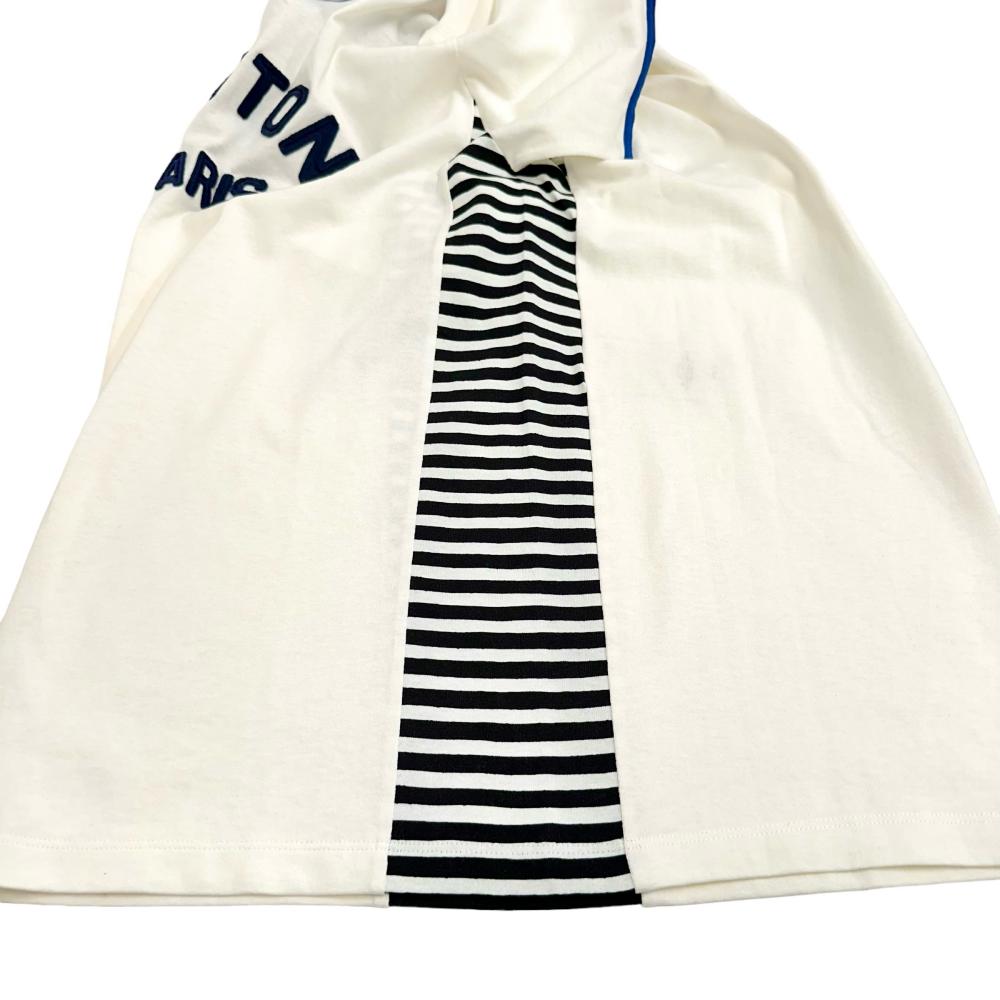 【美品】ヴィトン コットン Tシャツ RW202W レトロモノグラム ヴィトン 20AW コットン ロングTシャツ S レディース ブルー