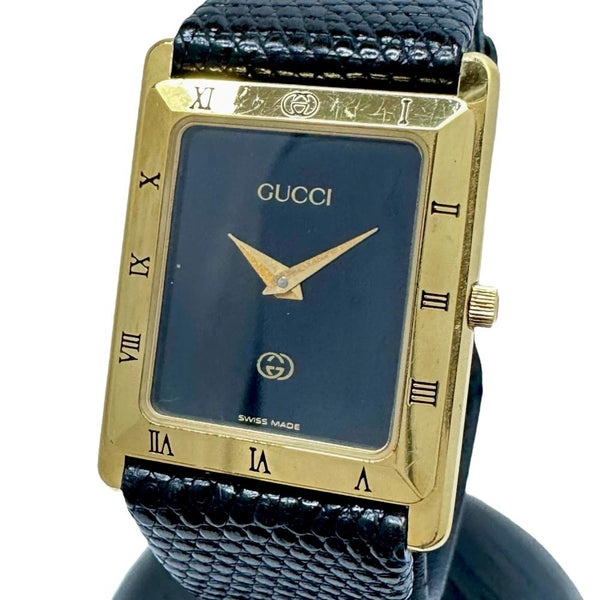 GUCCI - 644超美品 グッチ 腕時計 7900M.1 レザー スクエア