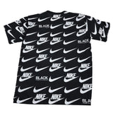 【NIKE/ナイキ】 NIKE×COMME des GARCONSコラボ 総柄 半袖Ｔシャツ ポリエステル 白ロゴ総柄/ブラック地 メンズ【中古】【真子質店】【GD】




【YY】