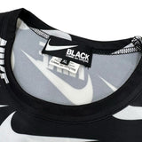 【NIKE/ナイキ】 NIKE×COMME des GARCONSコラボ 総柄 半袖Ｔシャツ ポリエステル 白ロゴ総柄/ブラック地 メンズ【中古】【真子質店】【GD】




【YY】