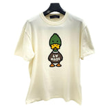 【LOUIS VUITTON/ルイ・ヴィトン】 2022SS NIGOコラボ ダックニット 半袖Ｔシャツ コットン100％ オフホワイト/マルチカラー  ユニセックス【中古】【真子質店】【GD】, 【DSMo】