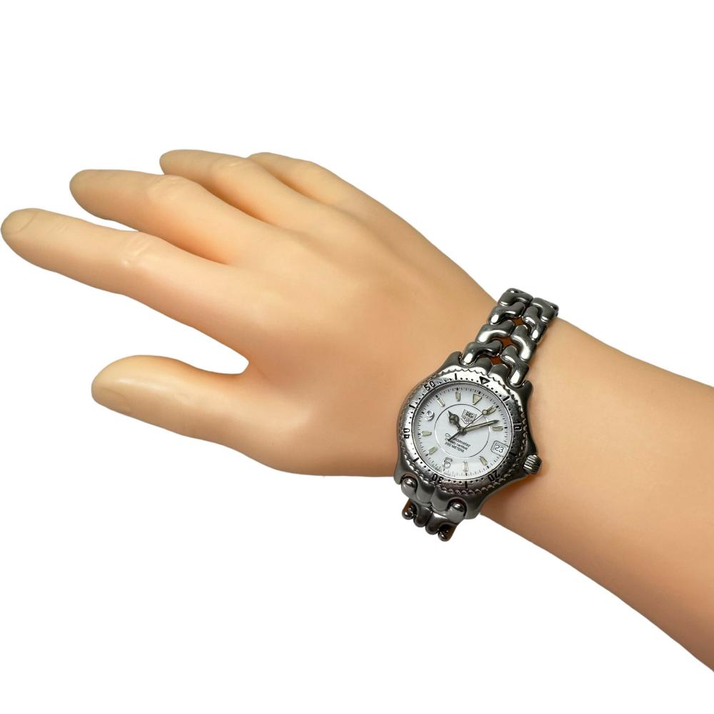 【TAG HEUER/タグホイヤー】 セルデイト WG5213-P0 腕時計 ステンレススチール 自動巻き/オートマ シルバー/ホワイト文字盤 メンズ【中古】【真子質店】【GD】【MaSY】 TAG HEUER/タグホイヤー】 セルデイト WG5213-P0 腕時計 ステンレス