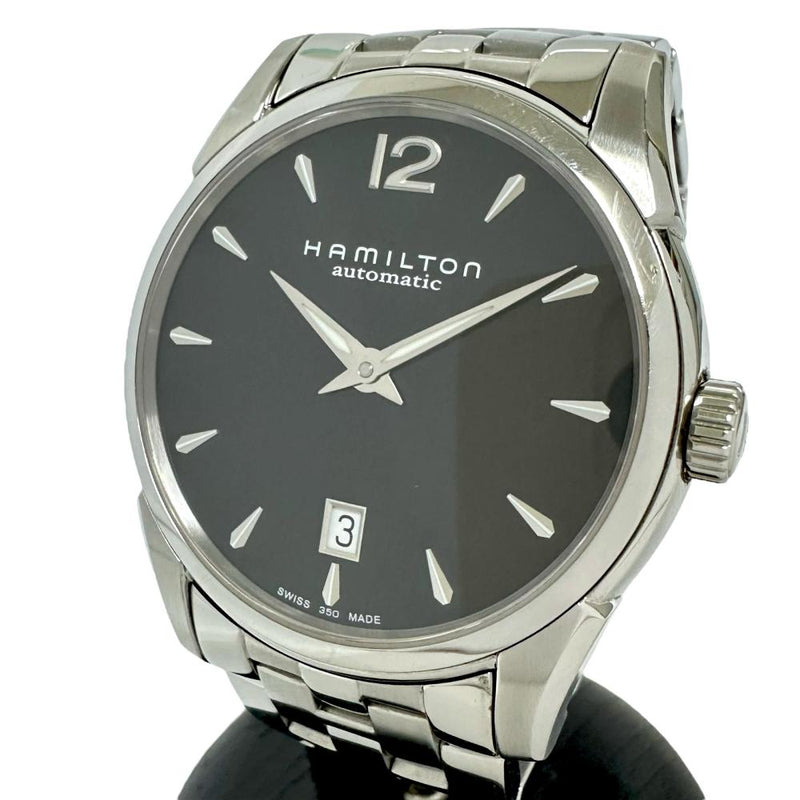 【HAMILTON/ハミルトン】 ジャズマスター H385150 腕時計 ステンレススチール 自動巻き/オートマ 黒文字盤 メンズ,  【中古】【真子質店】【NN】, 【IMox】