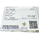 ダイヤモンド（K-I2-GOOD VERYSTRONGBLUE） 1.431ct ルース
【中古】【真子質店】【NN】




【IIxx】