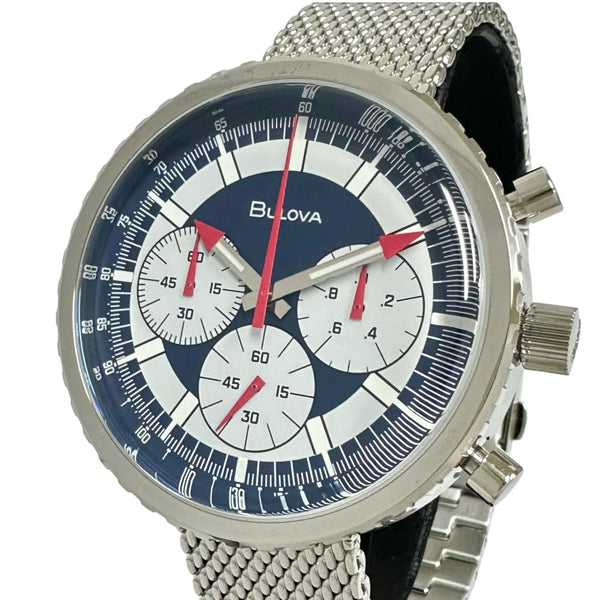 96K101  BULOVA/ブローバ ヘリテージ クロノグラフ 復刻エディション 腕時計 ステンレススチール クオーツ 青文字盤 メンズ
【中古】【真子質店】【GD】




【MaYMa】