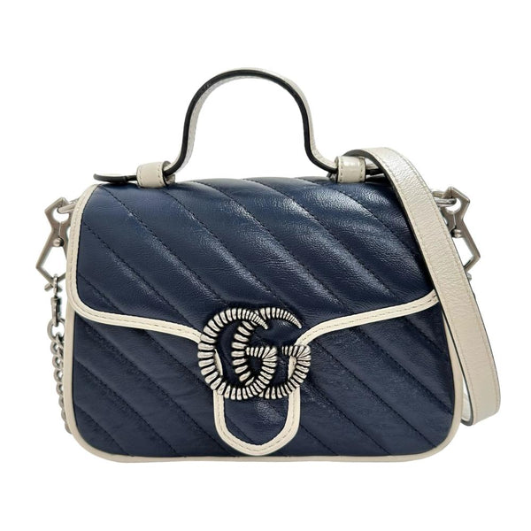 【GUCCI/グッチ】 583571 GGマーモント ミニトップハンドル 2WAY ハンドバッグ レザー ネイビー/ホワイト レディース【中古】【真子質店】【GD】




【IIxx】